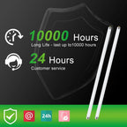 LUCKY HERP T8 15W UVB 5.0 Reptile Light, 18inch UVA UVB Reptile Light Bulb 2 Pack, Fluorescent Lamp for Reptiles Amphibians Lizards Chameleons