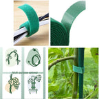 Plant Tape, 32 Ft Green Garden Tape, Twist Ties for Plants 13/16", Plant Supports, Garden Ties for Climbing Plants, Plant Twist Tie for Plant Gardening, Home, Office