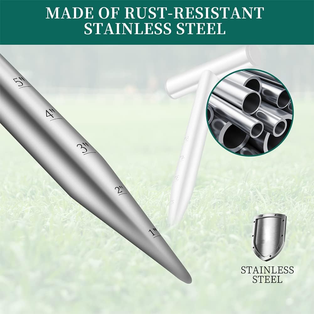 Hand Dibber, Seed Dibber, Bulb Planter Tool, Seed Planter Tool, Hole Digger for Plant Labels, for Self Watering Stakes, Hand Held Bulb Planter for Tulip Daffodil Crocus Garden Tool