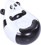 Cute Inflatable Couch Seat with Panda Cartoon, Soft Portable Chair for Garden, Playing in the Garden, Camping or Travel Adventure