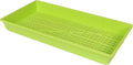 SUNPACK 10" x 20" Heavy Duty Mesh Plastic Seed Starting Tray, Lime Green, 2.3" - Ensures Water Drainage and Aeration, Perfect for Greenhouses or Indoor Gardening