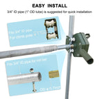 UYGALAXY 2PCS Greenhouse Sidewall Manual Film Roll up Hand Crank Winch for Greenhouse Ventilation ﻿Agricultural