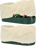 Plant Covers Freeze Protection, 2 Pack Garden Covers for Raised Bed, Frost Cloths for Outdoor Plants, Winter Protection for Vegetables & Flowers (102"×50"×22", Fit 4'×8' Bed)