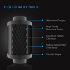 AC Infinity Inline Duct Fan Silencer, 8" Noise Reduction Muffler Blower Silencer for Indoor Hydroponics Grow Tent Ventilation Systems
