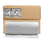 Aluf Plastics Plastic Sheeting - 10' x 100', 6 MIL Heavy Duty Gauge - Clear Vapor and Moisture Barrier Sheet Tarp/Drop Cloth for Painting, Furniture Covers, Carpet Cover, Floor, Paint, Painters