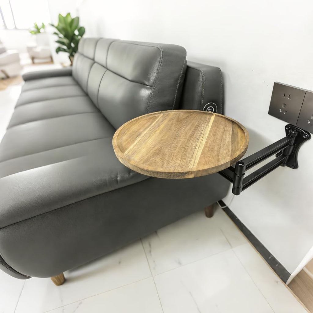 13.78 Inch Retractable Wall-Mounted Folding Table RV Folding Table | With an extendable arm, multi-angle adjustability, and a space-saving design, it makes an excellent gift.