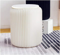 Modern White Paper Stool Foldable - 11 inch Heigh - Compact, Sturdy & Portable Honeycomb Structure Low Stool Chair for Fitting Room, Exhibition Halls, Shopping Malls, Office