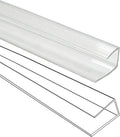 10 PCS Polycarbonate Greenhouse U Connector Profile 4ft Length Fits 0.24’’ & 0.32’’ Twin-Wall Polycarbonate Panels Duty Dust Rain & Moisture Protection Durabler (U-Clip 4' × 0.71’’ × 0.32’’)