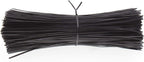 6 Inch Twist Ties,Ulifestar Cable Ties Bag Ties Plastic Coated Twist Ties 1000 Pack (Black)