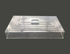 10 Pcs Humidity Dome, Plastic Clear Seed Starter Dome 1020 Tray Covers Humidifying and Insulating for Greenhouse Germination and Garden Growing (21.5"×11.5", 3.15" Height, 10-Pack)