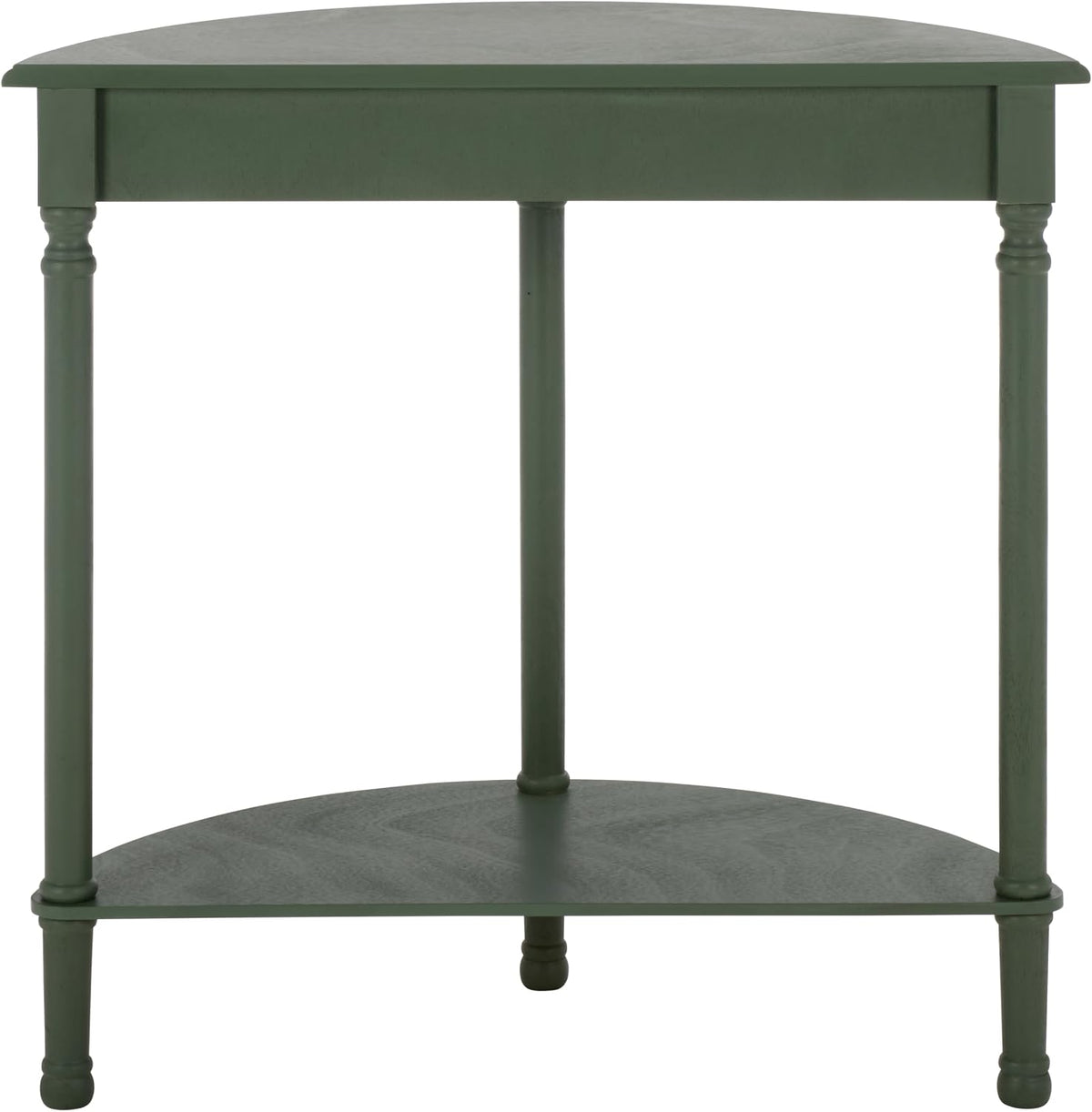 SAFAVIEH Furniture - Tinsley Half-Round Console Table - Dusty Green - Solid Wood - Farmhouse Demilune Design - Ideal for Entryway, Hallway, Living Room, 28" W x 11.75" D x 28" H (CNS5723G)