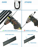 HS Extra Long Heavy Duty Zip Tie Straps (50 Pack) Thick 0.35 Inch Plastic Duct Zip Ties Heavy Duty 200 Pounds,Black Large Zip Ties 36 Inch for HVAC,Travel,Packaging,Vessel