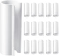 Jetec 16 Pcs PVC Pipe Clamps Greenhouses Strap Clips 2.4 Inches Long Summer PVC Water Pipe Clamps Strap Clips for Woodworking(for 1/2 Inch PVC Pipe,White)