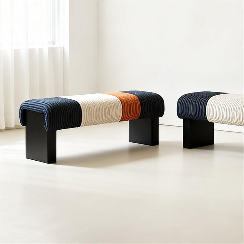 Modern Bed end Bench Bedroom Living Room Dressing Shoe Changing Entryway(Medium)