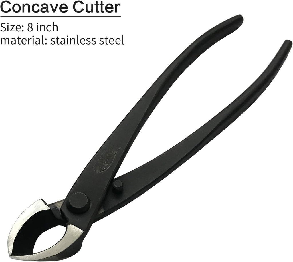 5-Piece Bonsai Tool Set,Knob Cutter,Concave Cutter,Wire Cutter,Jin Pliers,Bonsai Scissors
