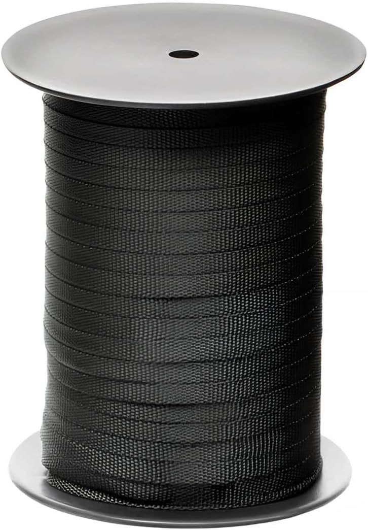 Tree Straps for Staking, Tree Ties for Plant Support, 3/4 Inch Width Guying Material Webbing Garden Strap for Outdoor Tree Straightening, 1500 Lbs Strength (Army Green) - 250 Feet