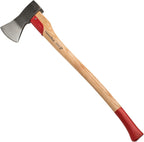 Forest Maul Wood Splitter Axe - 31” Tree Felling Wood Splitting Axe with Ash Handle and Steel Log Splitter Wedge Blade - German-Made Splitting Maul - Camping and Bushcraft Gear by Kings County Tools
