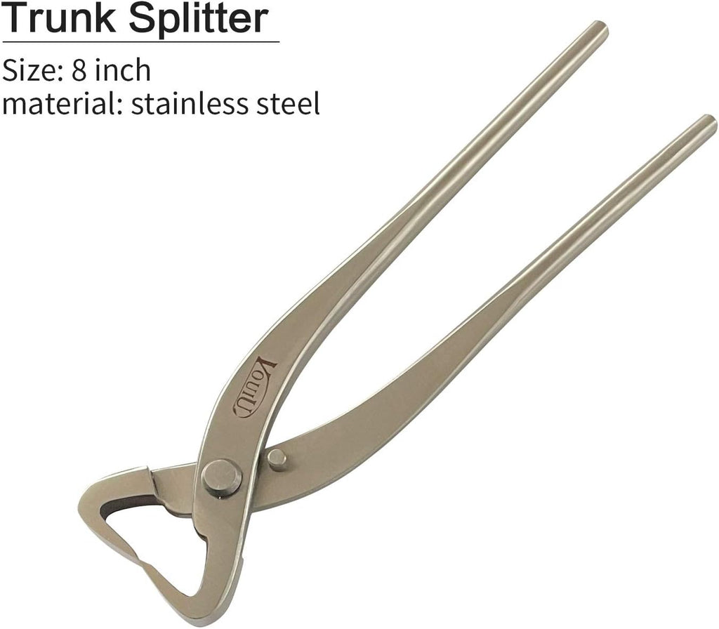 6-Piece Bonsai Tool Set,Knob Cutter,Trunk Splitter,Concave Cutter,Wire Cutter,Jin Pliers,Bonsai Scissors