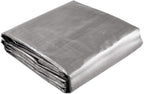 Yescom 18x24ft Heavy Duty Reinforced Poly Tarp Waterproof Tarpaulin 10-mil Ground Sheet Camping Tent Cover with Eyelets Reversible Silver Black Tarps