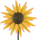 Regal Art & Gift Sunflower Wind Spinner – Metal Yard Decorations Outdoor | Kinetic Garden Spinner for Lawn, Pathway, or Flower Bed | Weather-Resistant Outdoor Sculpture - 26 Inch