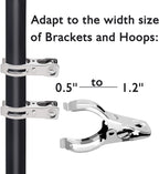 BESTEEL Upgraded 240 PCS Garden Clips, Greenhouse Clamps 100% Stainless Steel Heavy Duty Greenhuose Clips for Netting - Strong Grip to Hold Down Shade Cloth or Plant Cover on Garden Greenhouse Hoops