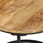 Nesting Tables 3 pcs Solid Mango Wood | Space-Saving Design, Sturdy Tabletop, Versatile for Living Room, Bedroom, Office