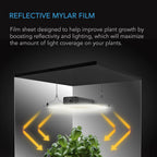 AC Infinity Mylar Film Roll 4' x 25', Reflective PET Foil Sheet, 2 mil Thick Tear-Resistant Cover Vapor Barrier for Greenhouses, Patio, Gardens, and DIY Grow Rooms