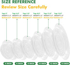 100 Pack 4 Inch Plant Saucer Clear Plant Saucers for Indoors Flower Pot Saucers Small Plants Plate Dish Succulent Pot Saucer Plants Trays for Pots Bulk Plastic Tray for Flower Cactus Nursery Pots