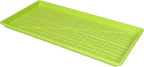 SUNPACK 10" x 20" Heavy Duty Mesh Plastic Seed Starting Tray, Lime Green, 1" - Ensures Water Drainage and Aeration, Perfect for Greenhouses or Indoor Gardening