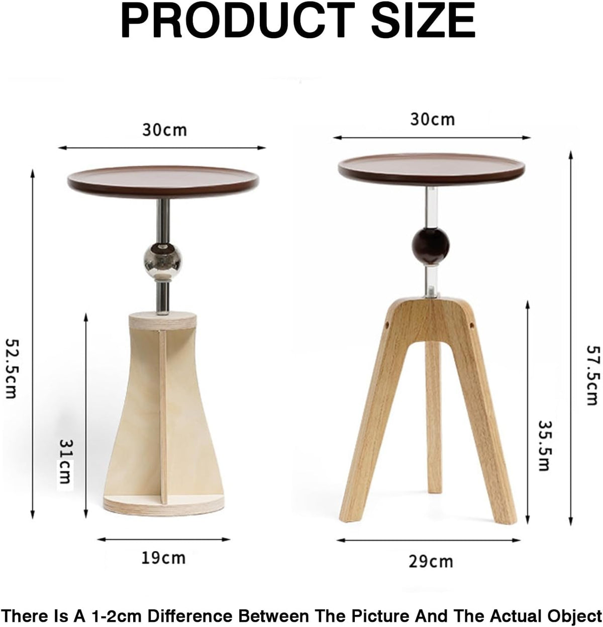 Movable Small Side Table for the Living Room or Bedside—Suitable as a Decorative Accent or a Functional Piece for a New Home