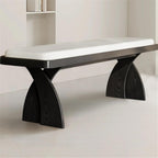 Modern Retro Wooden Long Bench at The Foot of The Bed in The Bedroom Dressing Room or Home for Changing Shoes Entryway(XL)
