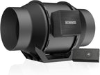 AC Infinity CLOUDLINE A6, Quiet 6” Inline Duct Fan with Speed Controller, EC Motor - Ventilation Exhaust Fan for Heating Cooling Booster, Grow Tents, Hydroponics