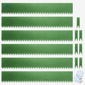 Metal Landscape Edging 6 Pack 40" L x 6" H,Galvanized Bendable Metal Garden Edging,Hammer- in Steel Landscape Edging with a Pair of Gloves and 7 Clips,Green (20 FT Total)