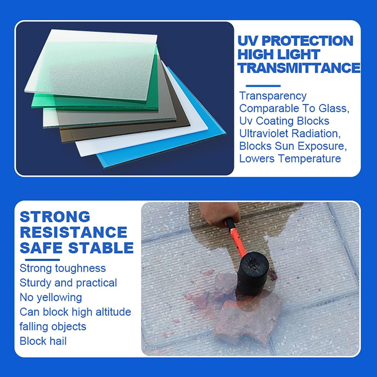 Greenhouse Panels Daylighting Roof Panels Transparent Greenhouse Panel Easy to Bend and Cut for Outdoor Gardens Greenhouses.(Smoky Gray,4x13.1ft)