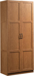 Sauder Select Storage Cabinet, Pantry Cabinet Kitchen Storage with Adjustable Shelves, Bathroom Storage Cabinet, in Highland Oak