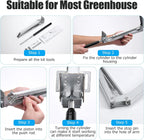 CHANGE MOORE Auto Vent Opener Automatic Greenhouse Window Opener Roof Vent Opener Auto Vent Kit Sensitive Gardening Tools Automatic Greenhouses Supplies (1Pack Single Spring Up to 33lbs)