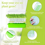 Legigo 8 Pack Seed Sprouter Trays with Lids- Soil-Free Cultivation Germination Tray, BPA Free Micro Greens Growing Trays Seed Sprouting Trays Kit with Germinating Paper for Wheatgrass, Beans and More