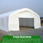 Farm Plastic Supply - String Reinforced 4 Year UV Resistant 10 mil White Greenhouse Plastic Sheeting - 4 Year UV Resistant Polyethylene Greenhouse Film, Hoop House Green House Cover (32' x 20')
