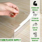 Farm Plastic Supply - Window Covering - 15 Mil - Window Covering, Window Cover, Porch Cover, Porch Screen, Storm Window, Plastic Cover (4.5' x 100')