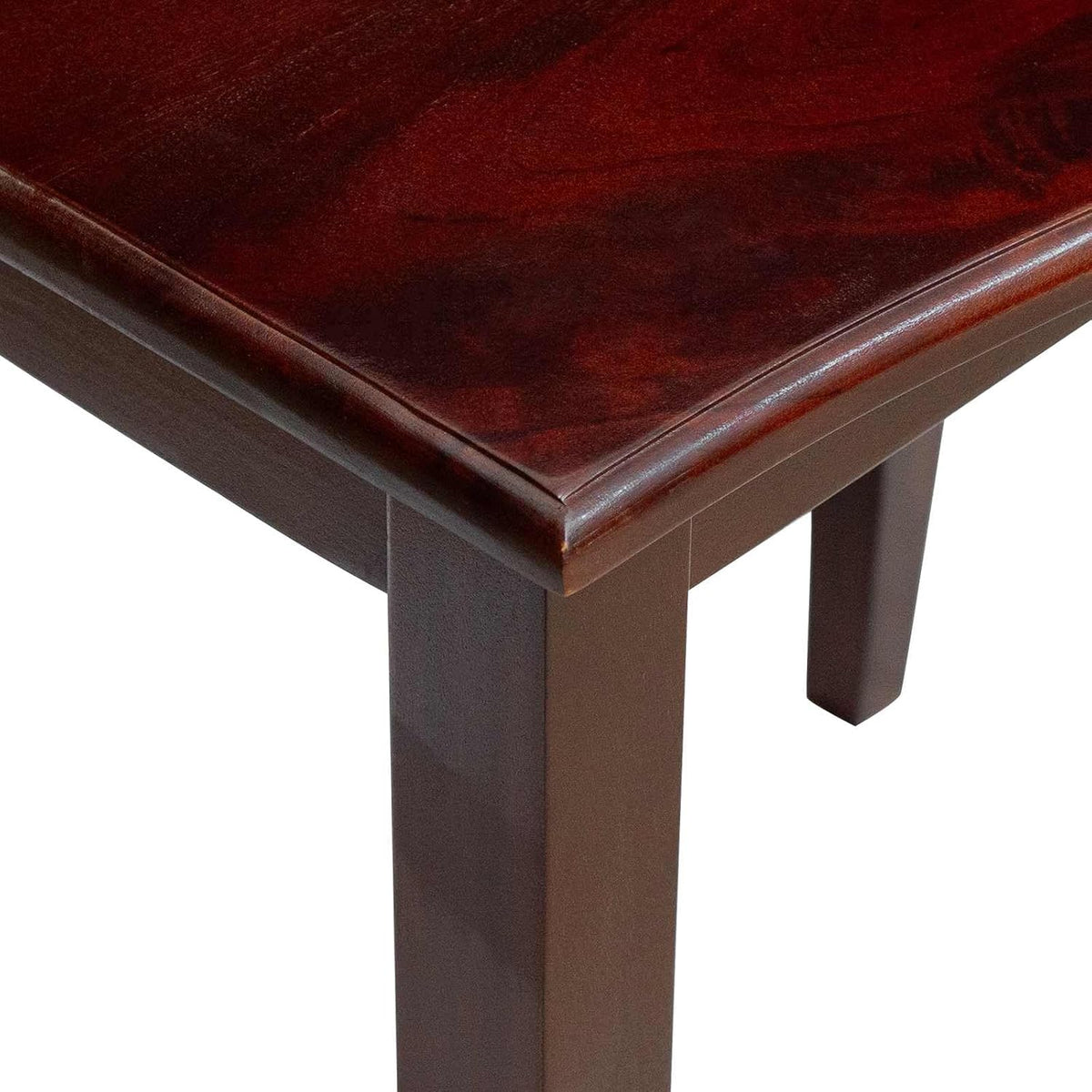 Nesting Side Tables 3 pcs Brown Solid Mahogany Wood | Space Saving Design, Easy Clean Surface, No Assembly Needed, for Living Room or Bedroom