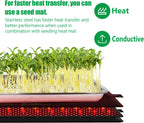 Stainless Steel Plant Trays, 5 Pack Multi-Purpose Tray for Indoor Outdoor Plants, Seed Starting Tray for Potted Plants(11.6 inch×15.2 inch, 1.45" Height, 5-Pack)