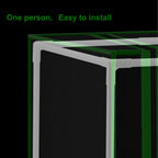 MELONFARM Small Grow Tent for Aerogarden，24”x16”x20” ，Hydroponics Growing System ，Highly Reflective 600D Diamond Mylar Canvas with Ventilation window and Floor Tray for Hydroponic Indoor Plant Growing