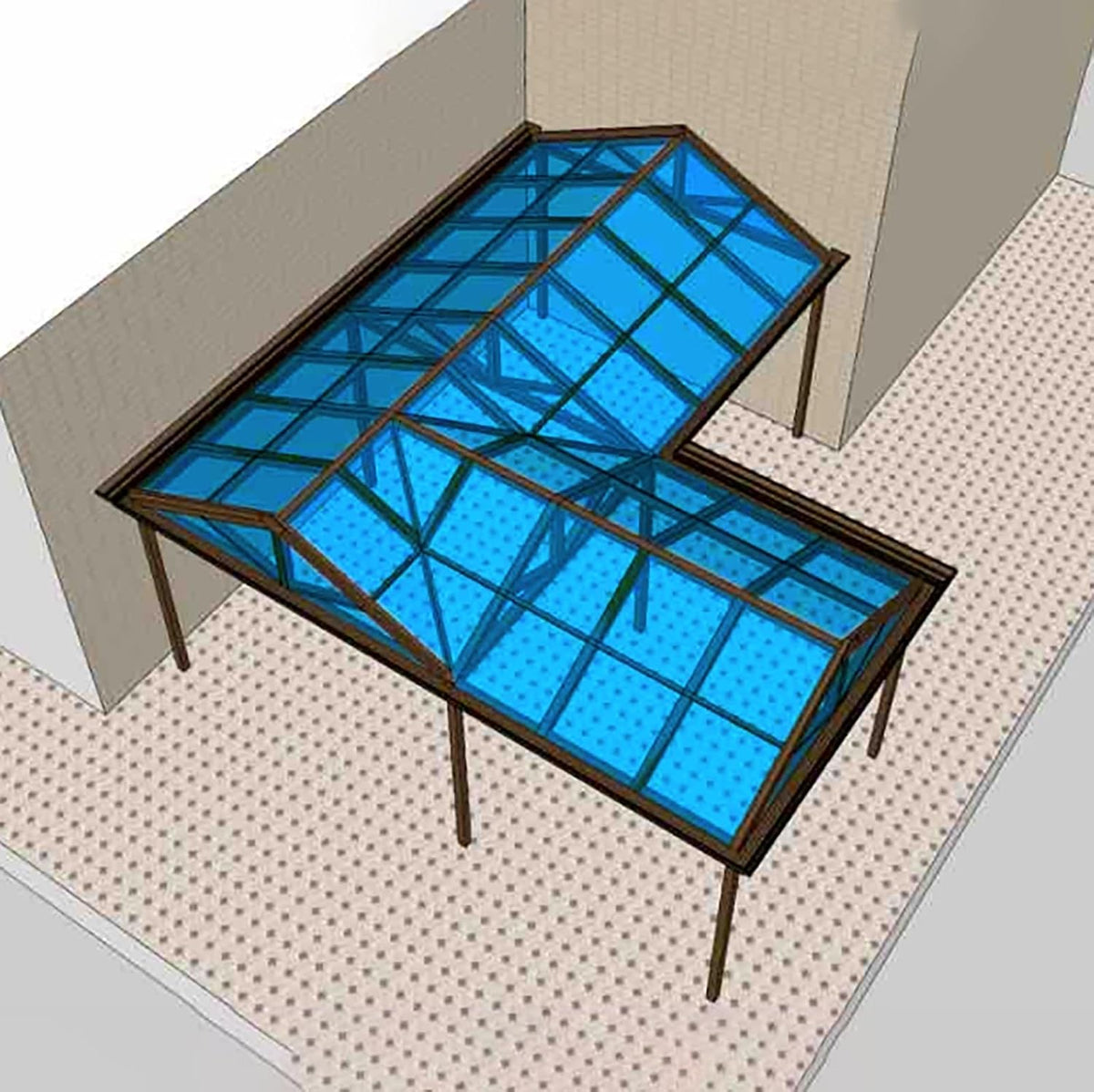 Greenhouse Panels Daylighting Roof Panels Transparent Greenhouse Panel Easy to Bend and Cut for Outdoor Gardens Greenhouses.(Blue,4x29.5ft)