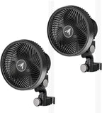 AC Infinity CLOUDRAY S6 2-Pack, Grow Tent Clip Fan 6” with Redesigned Long-Life EC Motor, Custom 10 Dynamic Wind Speeds and 10-Level Oscillation, for Hydroponics Circulation Cooling, 2-Count