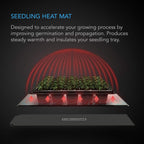 AC Infinity SUNCORE A5, Waterproof Seedling Heat Mat 20" x 20.75" MET & UL-Certified Heating Pad for Indoor Gardening, Hydroponics, Germination, Cloning
