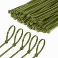 8 Inch Army Green Zip Tie 1000 PCS, 40 Lbs - Small to Medium Zip Tie, Nylon PA66 UV Resistant Cable Tie Heavy Duty for Indoor and Outdoor Use - Ideal for bundling and securing objects