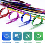 Blue Metallic Twist Ties for Bags 4 Inch. 100000 Pack of Aluminum Foil Christmas Twist Ties for Treat Bags. Reusable Bread Ties. Flexible Metallic Twist Tie. Twisty Ties for Bags, Cake Pops
