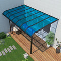 Daylighting Roof Panels Outdoor Sunshade Canopy Panels Greenhouse Panels Not Easy to Deform Easy to Assemble for Outdoor Shed Panels.(Blue,4x16.4ft)