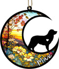 Personalized Dog Memorial, Custom Name Nova Scotia Retriever Dog Christmas Ornament with Name, Custom Breeds, Pet Loss Light Catcher, Gifts for Lovers Loss of Pet Sympathy on Mothers Day Christmas