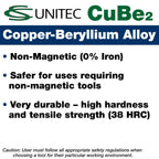 CS Unitec | Non-Sparking Pick Head Axe | 4 lbs. | TUV Certified | Copper Beryllium | Non-Magnetic | Corrosion Resistant | EX1203-1850B